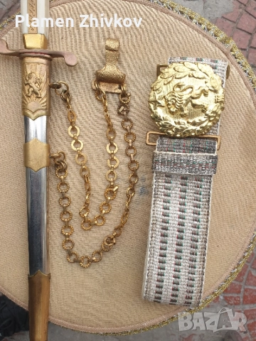 Български параден общовоискови кортик от БНА , снимка 2 - Антикварни и старинни предмети - 52439264