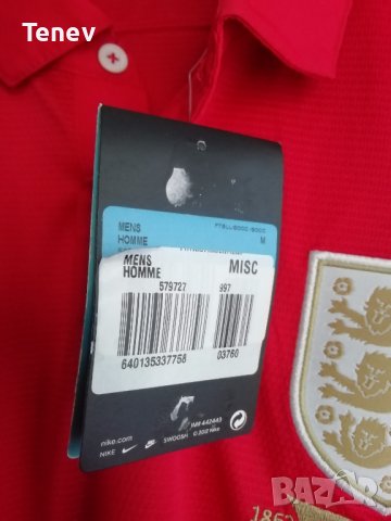 England Nike оригинална нова рядка юбилейна тениска фланелка 2013 Англия размер М, снимка 4 - Тениски - 38348290