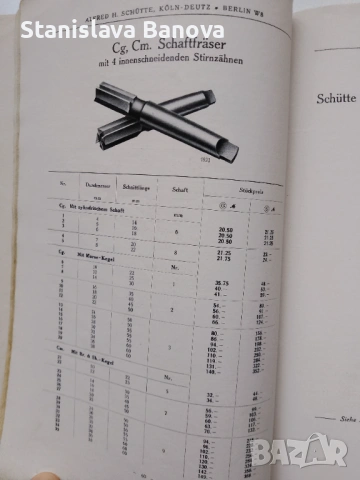 Немска книга за инструменти и производство на машини от 1921 г., снимка 12 - Специализирана литература - 53187457