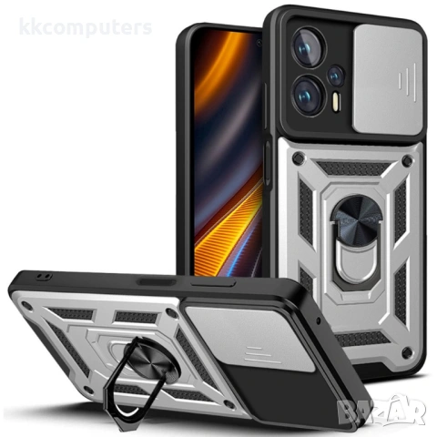 Xiaomi Poco X4 GT 5G / Redmi Note 11T Pro+ 5G / Redmi Note 11T Pro 5G Удароустойчив Ring Holder Калъ, снимка 3 - Калъфи, кейсове - 53186014
