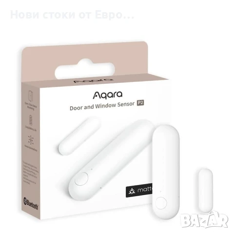 Сензор за прозорци и врати Aqara P2, DW-S02D, Bluetooth 5.0, Бял