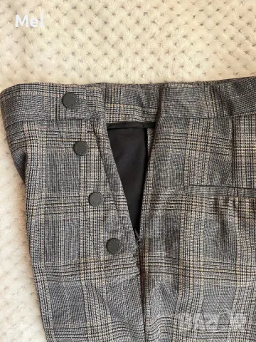 Sandro кариран панталон, тип молив, р-р XS/34EU, снимка 6 - Панталони - 50234988