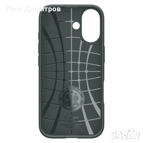 Калъф Spigen Liquid Air за iPhone 17 - зелен, снимка 3 - Калъфи, кейсове - 52451071