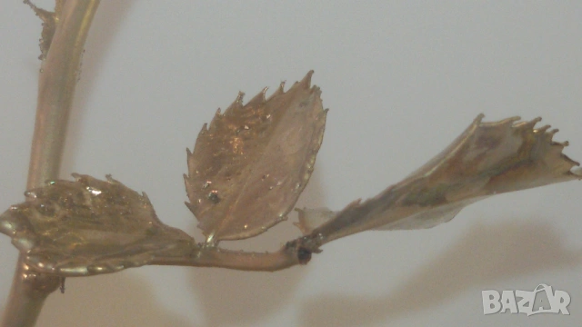 Метална златиста роза в стъклен купол, снимка 9 - Декорация за дома - 53371919