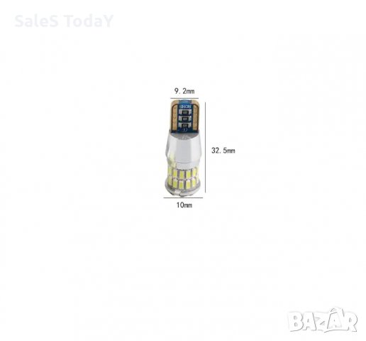 Комплект диодни крушки, LED крушка 12V, 24V, W5W, T10, W2.1x9.5d, Canbus, сив , снимка 2 - Аксесоари и консумативи - 32466022