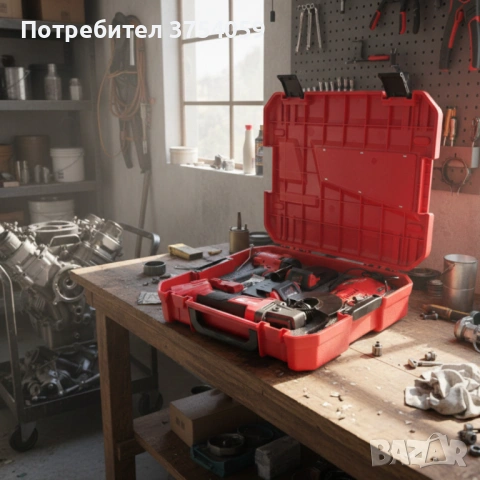 Комплект 2 в 1 KraftRoyal Red Mx Fuel 36V – ъглошлайф + гайковерт, 2x 8Ah батерии и удароустойчив ку, снимка 3 - Куфари с инструменти - 53099095