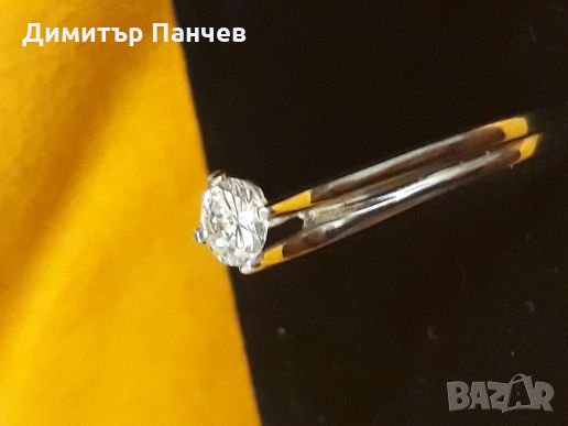 Пръстен с диамант, снимка 2 - Пръстени - 26248736