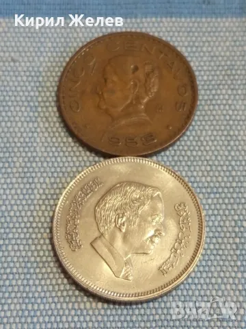 Две монети 50 филс Йордания 5 центавос 1953г. Мексико за КОЛЕКЦИОНЕРИ 29675