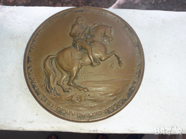 Стар голям английски плакет, снимка 6 - Антикварни и старинни предмети - 53307242