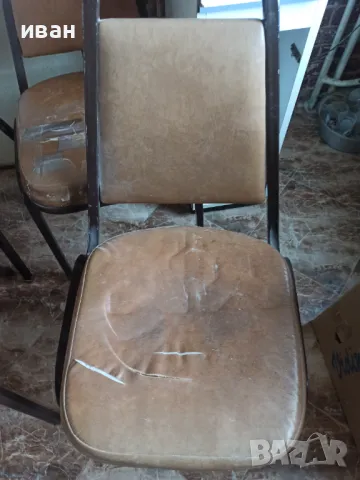  2 броя метални столове, снимка 3 - Столове - 49796578