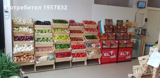 Стъпаловиден стелаж за плод и зеленчук, снимка 3 - Дърводелски услуги - 26228904