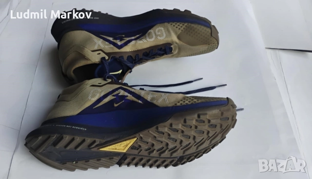 Маратонки 2024 Nike Pegasus Trail4- GORETEX,React Soles- почти нови, цвят Khaki Citron Tint, 120 лв.