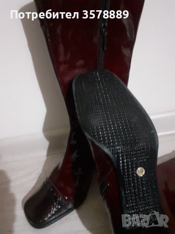 Ботуши от естествена кожа номер 37.5, снимка 4 - Дамски ботуши - 43958776
