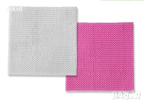 Текстура на плетка плетиво силиконов молд форма декорация торта фондан сладки , снимка 3 - Форми - 26685459