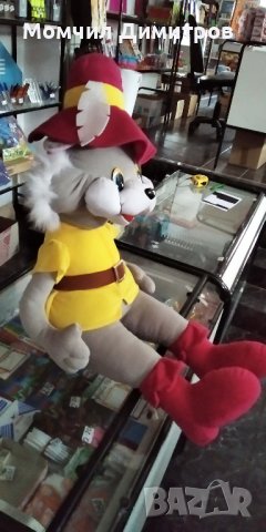 Нов Плюшен Котаракът в Чизми 90/55 см., снимка 3 - Плюшени играчки - 42933943