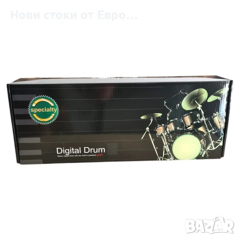 Комплект от 9 електронни стерео цифрови силиконови барабана,с педали,9подложки за барабани, снимка 5 - Ударни инструменти - 51060371