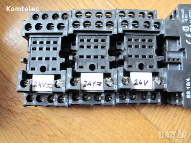 Цокли за релета ES 15/4 7 A 300 V, снимка 5 - Друга електроника - 28320395