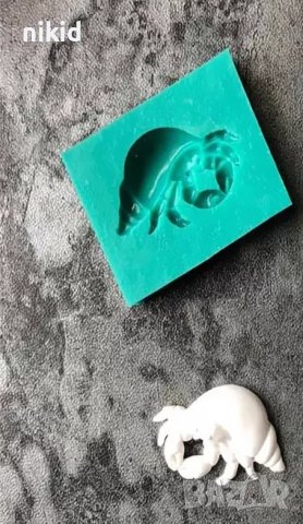 Рак в рапан раковина мини силиконов молд форма фондан , снимка 2 - Форми - 39215179