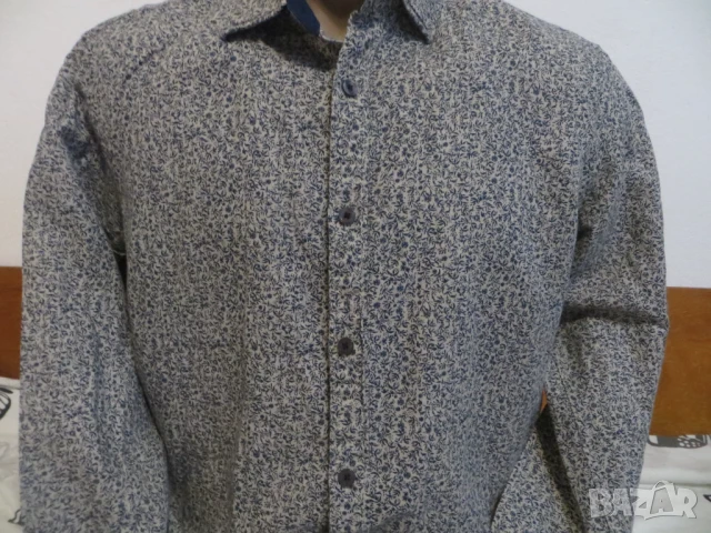 Мъжка риза с дълъг ръкав лен T.M.Lewin, снимка 2 - Ризи - 50943822