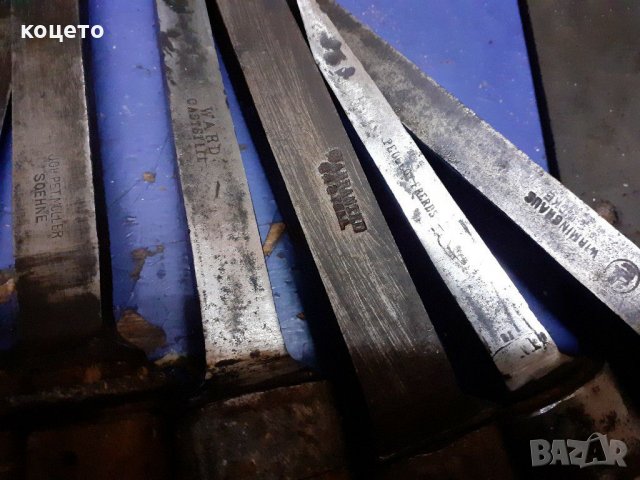 Дърводелски длета, снимка 4 - Антикварни и старинни предмети - 20430236