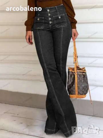 Нов дамски еластичен прилепнал дънков панталон с изпъкнала висока талия, 2цвята, снимка 8 - Дънки - 44053058