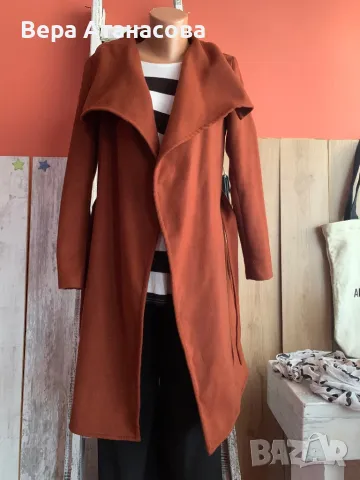 🤎🤎🤎 Красиво палто Only в цвят камел🧡🧡🧡, снимка 2 - Палта, манта - 48044002