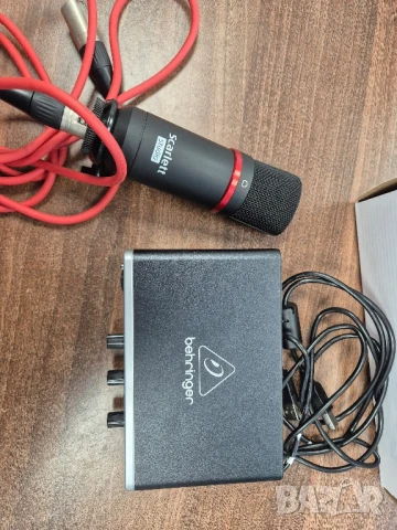 Behringer UMC22 U-PHORIA АУДИО ИНТРЕФЕЙС + Scarlett Studio CM25