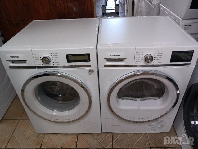 Комплект пералня и сушилня Сименс Siemens IQ 890 A+++ Made in Germany Гаранция!, снимка 12 - Перални - 51764057