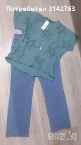 Нова лятна блуза, 100% памук. XL/XXL, снимка 4 - Туники - 49501554