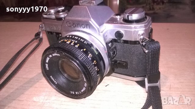 canon апарат+canon обектив-made in japan-внос франция, снимка 7 - Фотоапарати - 26956843