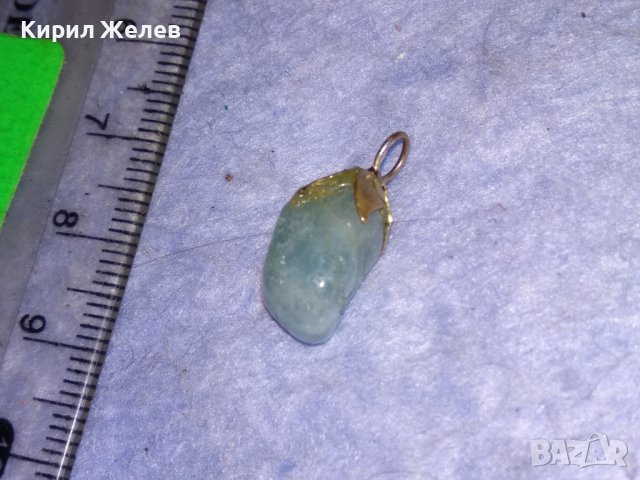 СТАР МЕДАЛЬОН НАТУРАЛНО ПОЛУСКЪПОЦЕННО КАМЪЧЕ в ПОСРЕБРЕН МЕСИНГОВ ОБКОВ 34970, снимка 9 - Антикварни и старинни предмети - 40500017