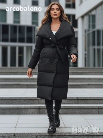 Дамско дълго ватирано зимно яке FAVI, 4цвята , снимка 12 - Якета - 53091074