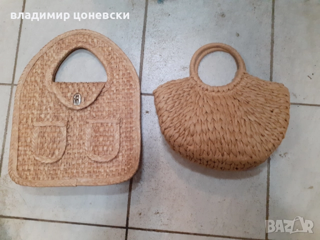 Две плетени дамски чанти,дамска чанта, снимка 3 - Чанти - 52451975