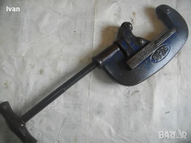 3" Цола Френски професионален масивен ТРЪБОРЕЗ за рязане стоманени тръби 55см/4,5кг/захват 90мм, снимка 3 - Други инструменти - 47325807