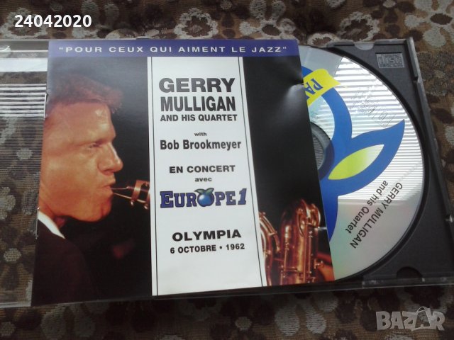 Gerry Mulligan Quartet - En Concert Avec Europe 1 оригинален диск, снимка 1 - CD дискове - 43833251
