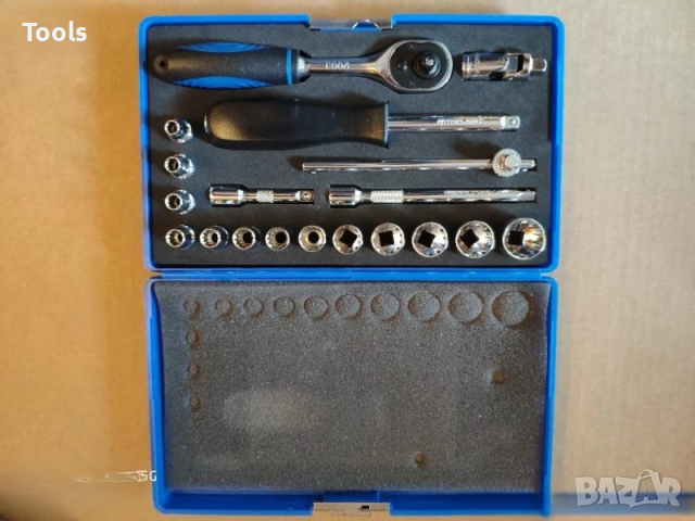 LASER TOOLS гедоре /гидория 1/4 19части вложки камъни комплект, снимка 2 - Гедорета - 52883709