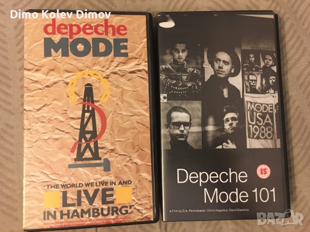 DEPECHE MODE VHS видео касети. Супер състояние.