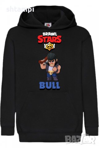 Детски Суитчър/Суитшърт Bull Brawl Stars,Игра,Подарък,Изненада,Забавление,Рожден Ден, снимка 2 - Детски анцузи и суичери - 38313955