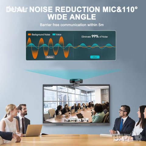 Уеб камера за компютър с микрофон и статив, 1080P FHD, снимка 8 - Други - 43937774