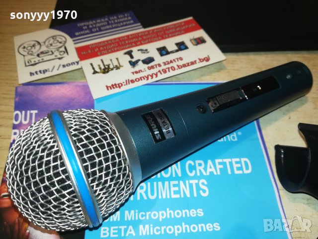 shure beta sm58s-КОМПЛЕКТ-внос швеицария, снимка 2 - Микрофони - 28381568