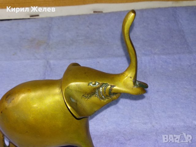 КЪСМЕТЛИЙСКА ОРНАМЕНТИРАНА МЕСИНГОВА ФИГУРКА СЛОНЧЕ - За ЩАСТИЕ МЕТАЛНА Статуетка за ДОМА 41398, снимка 15 - Статуетки - 43888509