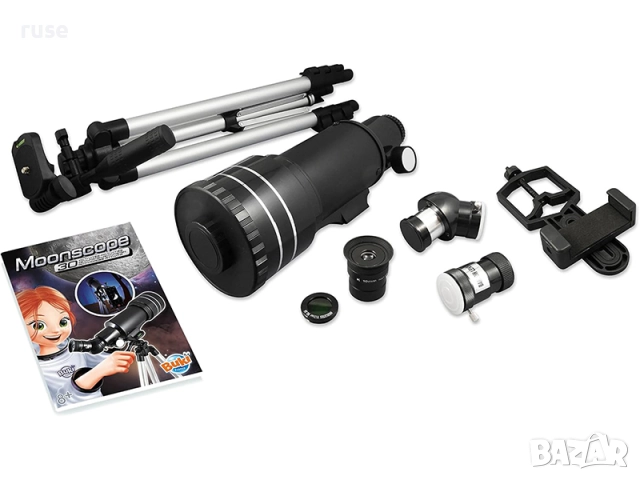 НОВИ! Лунен телескоп 70мм с филтър и статив Buki, снимка 4 - Образователни игри - 51467723