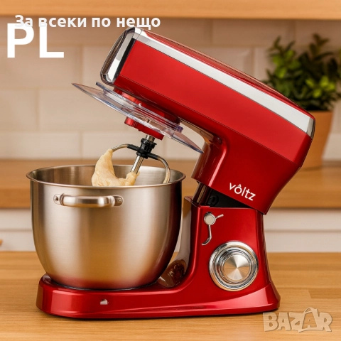 Планетарен миксер Oliver Voltz OV51115A, 2100W, 7.5 литра, Купа инокс Код P1659, снимка 6 - Миксери - 52932935