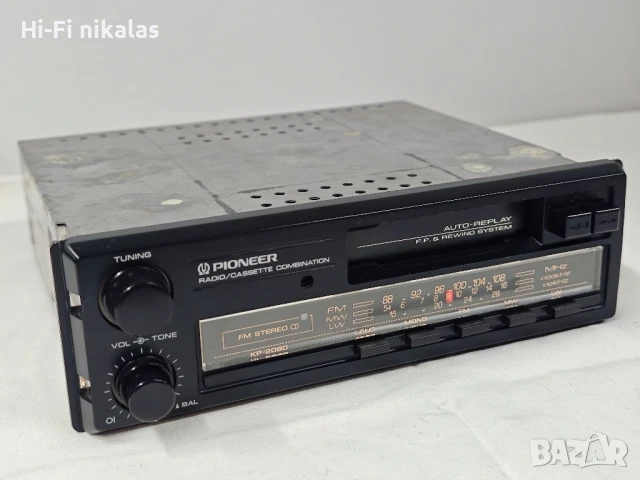 ретро  FM стерео радио авто касетофон PIONEER KP-2080 , снимка 2 - Аксесоари и консумативи - 51263750