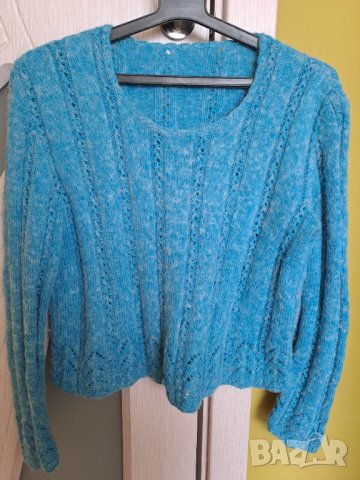Дамска зимна плетена блуза, снимка 3 - Блузи с дълъг ръкав и пуловери - 43880734