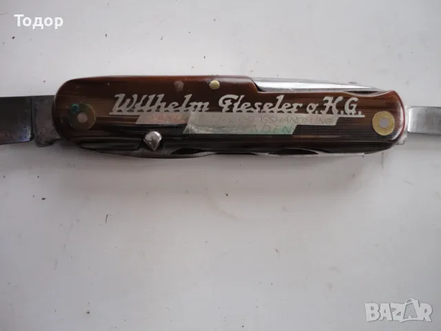 Уникален нож ножка Kaufmman K55K Solingen, снимка 11 - Ножове - 49095164