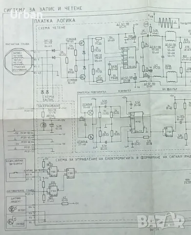 Схеми на дискови запаметяващи устройства EC 5080, EC 5074, снимка 1