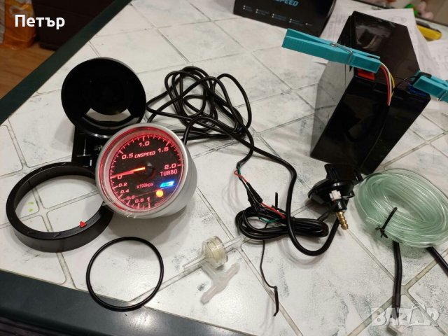 Бустметър, 2 бара, с мап сензор, механичен, 2 модела, 52мм, 60мм, буустметър, Boostmeter, снимка 4 - Аксесоари и консумативи - 36731280