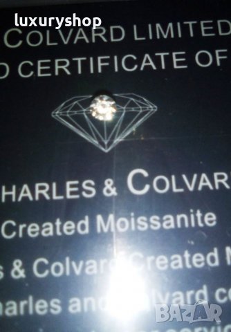 Charles & Colvard, Forever One, Diamont, Round Brilliant - 1.00 ct, снимка 3 - Пръстени - 38974424
