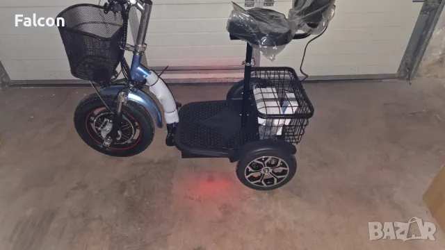 Електрическа триколка Falcon Traffic 950W с равна платформа и крачна спирачка, снимка 13 - Мотоциклети и мототехника - 35781881
